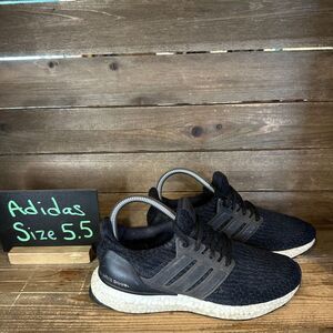 Womens Adidas UltraBoost 3.0 Core Black Athletic Running Sneakers Shoes Size 5.5